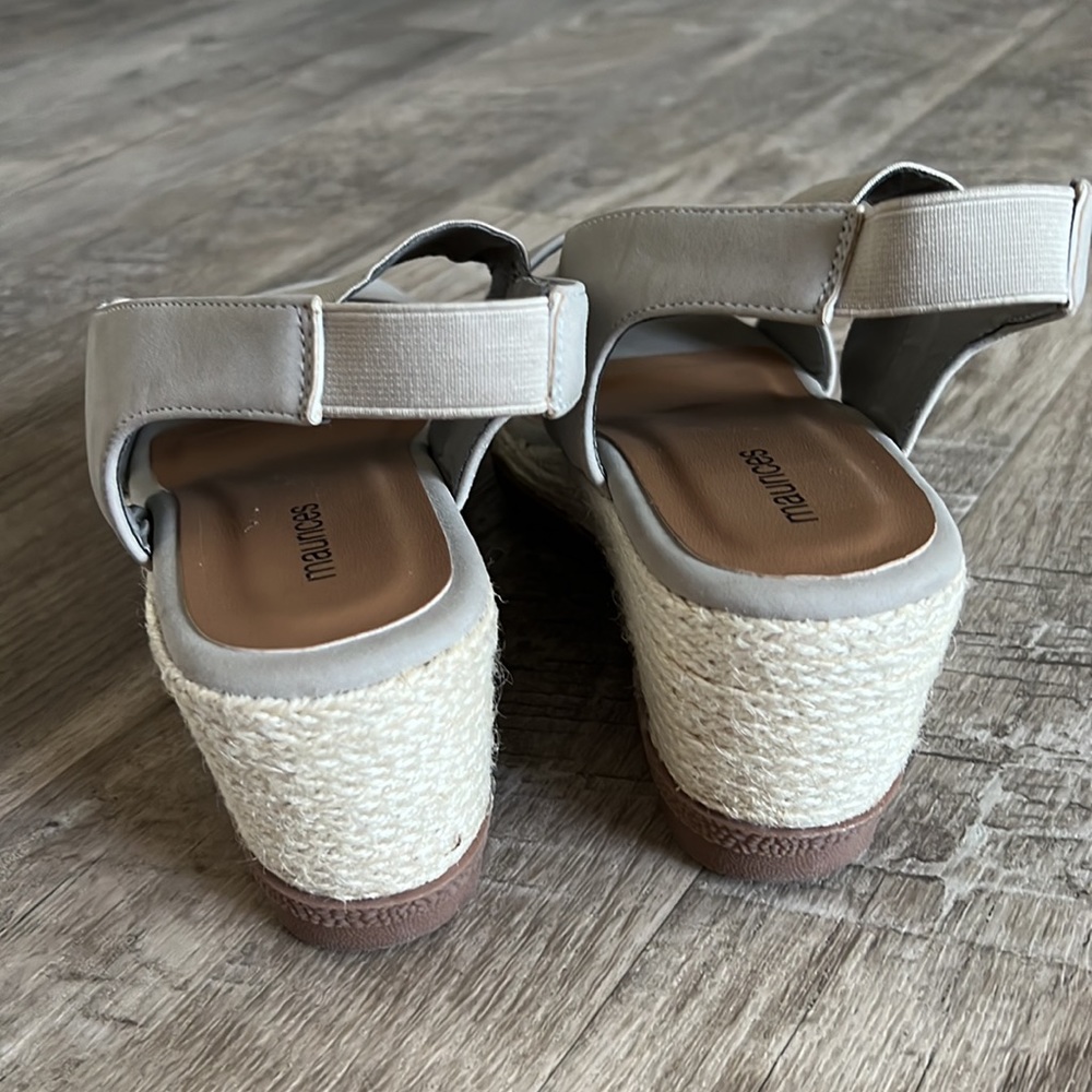 Maurices Farah Gray Jute Slingback Wedge. - Picture 9 of 10